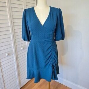 Emma & Michele Teal Long Sleeve Dress
